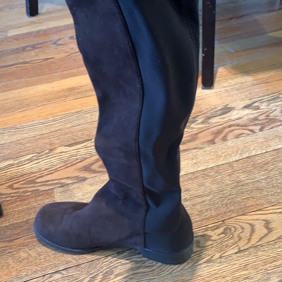 Stuart Weitzman 50/50 suede boots- brown - Picture 5 of 7